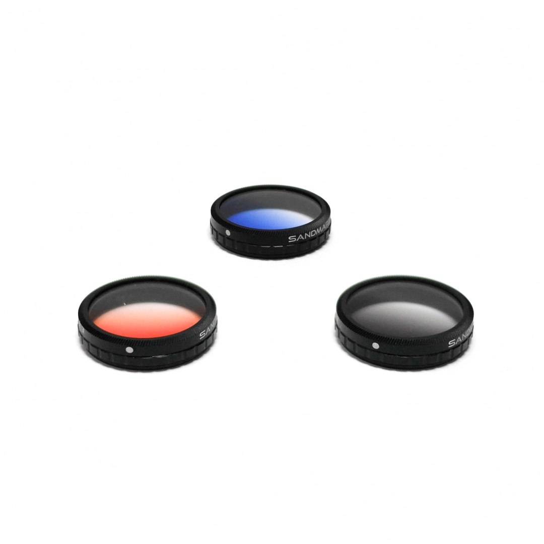 Zestaw 3 filtrów gradientowych do DJI Phantom 4 i Phantom 3 PRO / ADV Zestaw 3 filtrów gradientowych do DJI Phantom 4 i Phantom 3 PRO / ADV