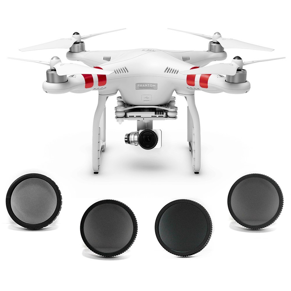 Zestaw 4 filtrów do dronów DJI Phantom 3 STANDARD Zestaw 4 filtrów do dronów DJI Phantom 3 STANDARD