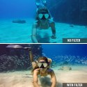 Zestaw 5 filtrów do nurkowania do GoPro HERO 7/6/5 w obudowie wodoodpornej